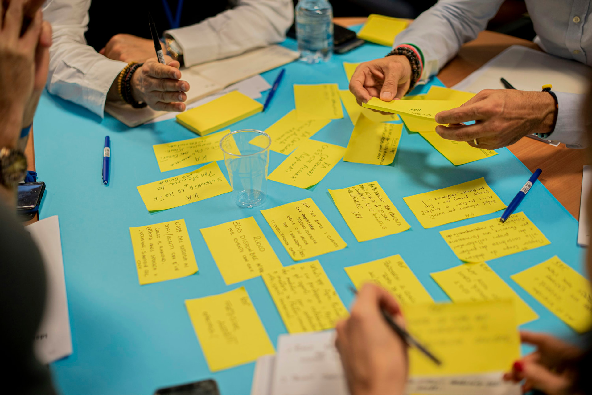 Leadership communication workshop with an engaged small-group audience