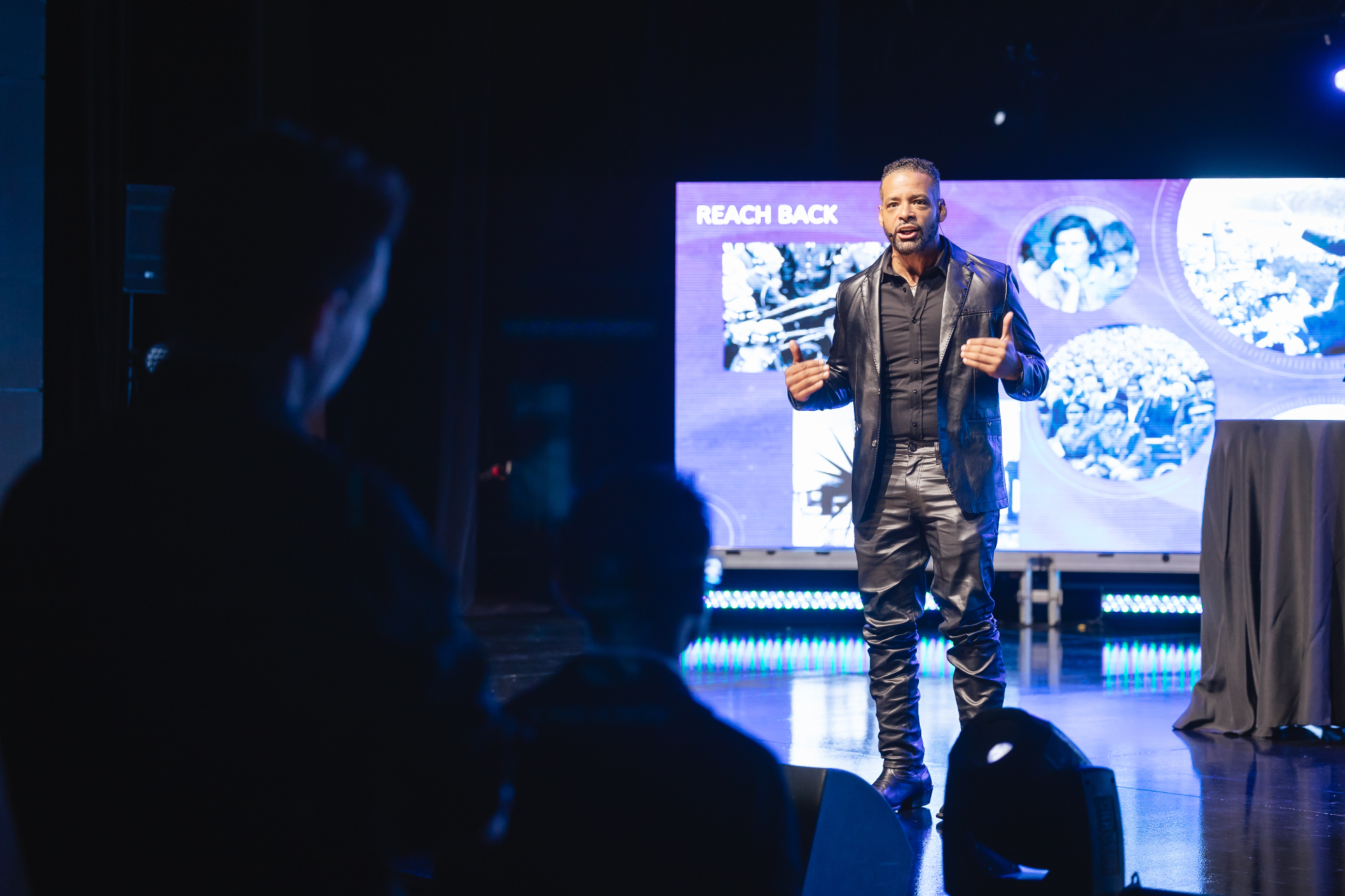 Speaking to audience